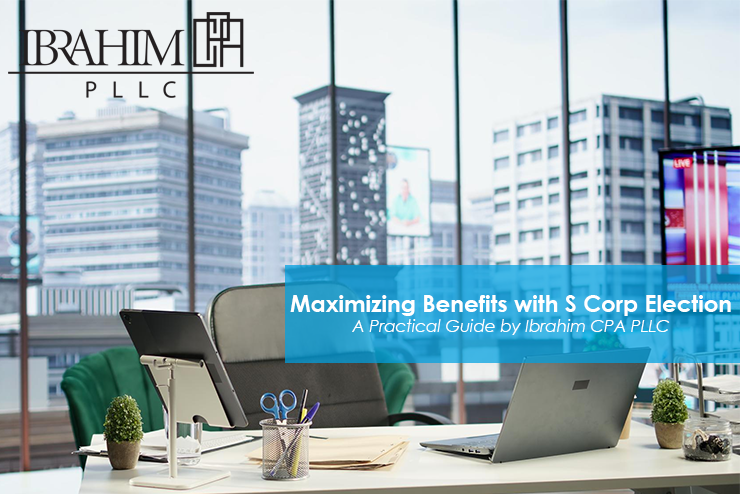 CPA explaining S Corp election tax benefits to a small business owner